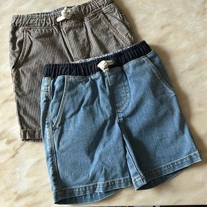 Boden Boys Bundle of Pull-On Jean Denim Shorts Size 4T